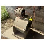 Old metal squirrel cage fan,