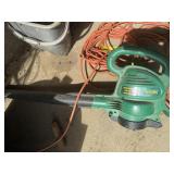 Extension cord and leaf blower