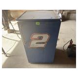 Mini fridge w/ Rusty Wallace signature on Front