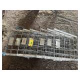 Wall hay feeders, metal