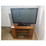 42" Samsung TV, entertainment center, & DVD player