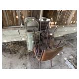 Miscellaneous lot of chairs and vanity mirror