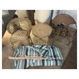 Chairs, end table and hammock w/ frame