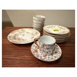 China dishes, cup & saucer