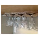 Crystal wine glasses (13)