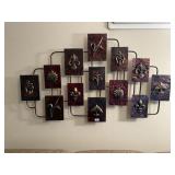 Metal tres delis wall art