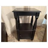 Black side table