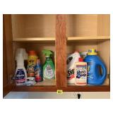 Shelf of laundry consumables