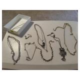 Owl, silver, costume necklaces