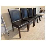 Black dining chairs (4)
