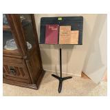 Music stand, hymnals