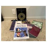 Tote bag, song books