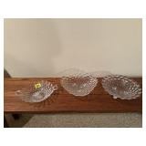 Fostoria crystal bowls (3)