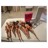 Barbie dolls, doll furniture