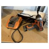 Ridgid cordless 3/8" drill, batteries, charger