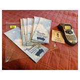 Memo pads, label maker