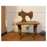 Wooden sewing machine