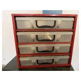 Hardware organizer, trays, contents included