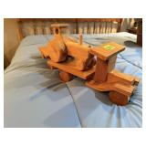 Wooden truck, trailer, tractor