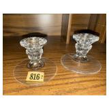 Crystal candlesticks (2)