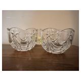 Holiday crystal bowls (2)