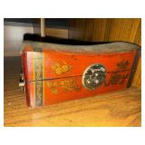 Asian box, hand fan