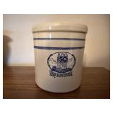 Iowa Sesquicentennial stoneware crock