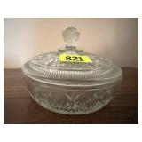 Glass candy dish