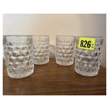Fostoria crystal tumblers (4)