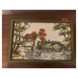 Landscape mill needlepoint