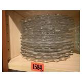 Fostoria crystal plates (12)