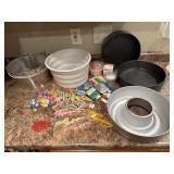 Baking, spring form, cake pans, birthday candles