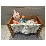 Dolls, cradle