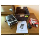 Cassette recorder, tapes