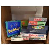 Assorted board games, Sorry, Risk