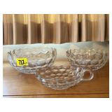 Fostoria crystal dishes (3)