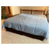 King size bed, headboad, mattress, springs, frame,