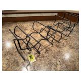 Wrought iron wine rack