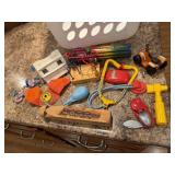 Laundry basket of toys
