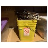 Bucket of extension cords