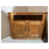 Corner media cabinet