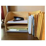Desk organizer, office supplies included