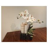 Music orchid centerpiece basket