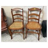 Caned chairs (2)