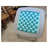 Checkerboard folding chair