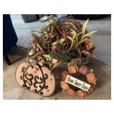 Fall decorations, floral, wreaths