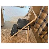 Folding step stool