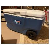 Coleman rolling cooler