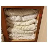 Bed pillows, pillowcases included