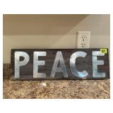 PEACE wall sign